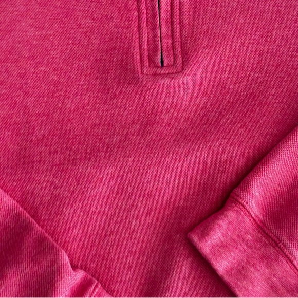 ORVIS 1/4 Zip PIMA Cotton Sweatshirt MEDIUM Salmon Pink Color - Picture 2 of 7